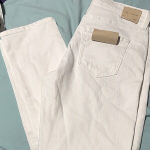 Women's White Straight Leg Jeans